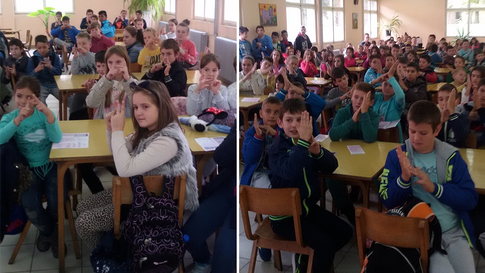 Промоција знаковног језика у Лучанима